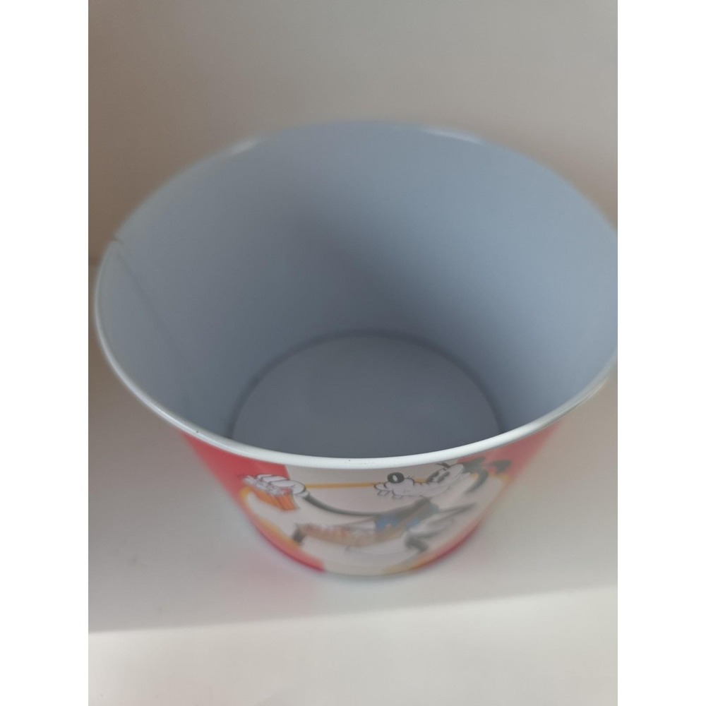 Vintage Disney Metal Popcorn Bowls Set of 3 Mickey Minnie Donald Goofy Striped - Picture 12 of 13